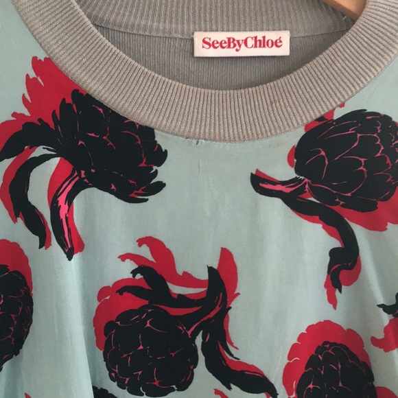 Silk printed artichoke see by Chloe jumper - Picture 6 of 6
